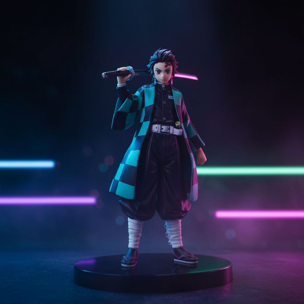 Tanjiro Demon Slayer Kimetsu No Yaiba Action Figure Multicolor PVC